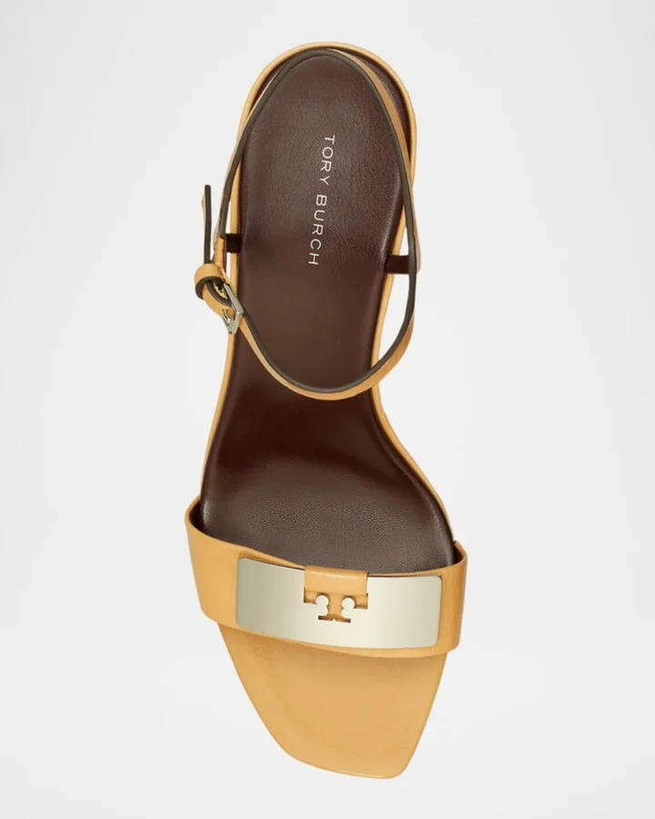 Gigi Leather Bar Ankle-Strap Wedge Sandals - Image 3