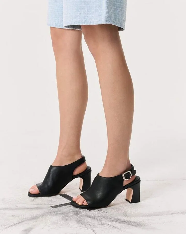 Gigi Leather Slingback Sandals - Image 2
