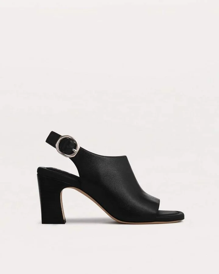 Gigi Leather Slingback Sandals