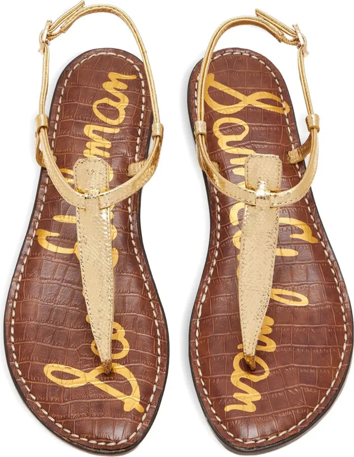 Gigi metallic-finish sandals - Image 2