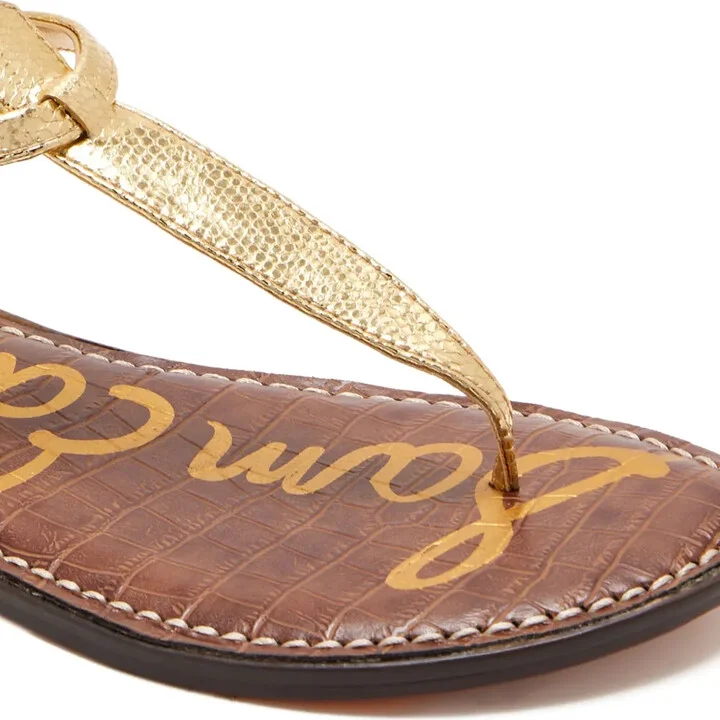 Gigi metallic-finish sandals - Image 3