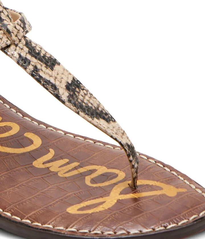 Gigi snakeskin-effect sandals - Image 3