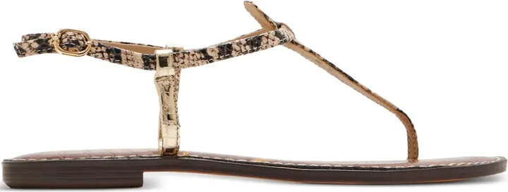 Gigi snakeskin-effect sandals