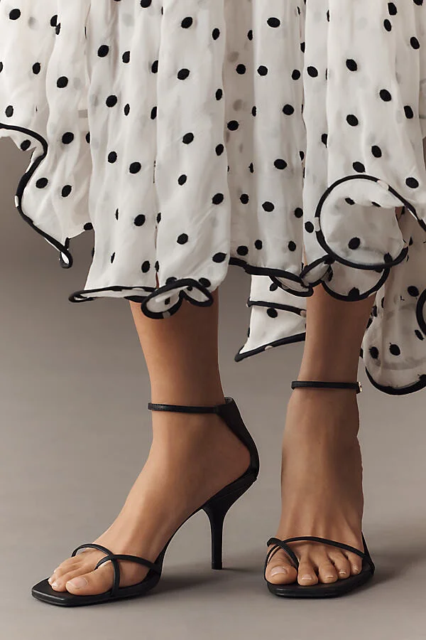 Gigi Strappy Mid Heeled Sandals - Image 2