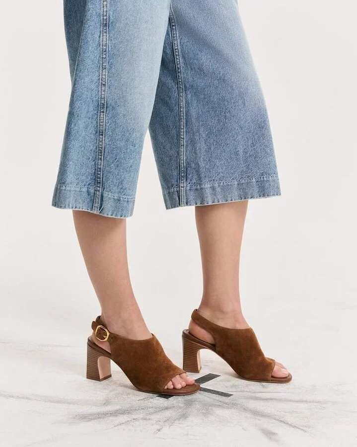 Gigi Suede Slingback Sandals - Image 2