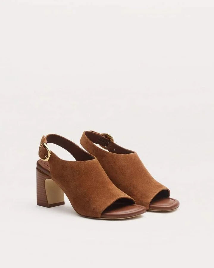 Gigi Suede Slingback Sandals - Image 3