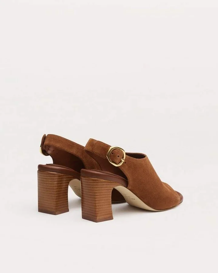 Gigi Suede Slingback Sandals - Image 4