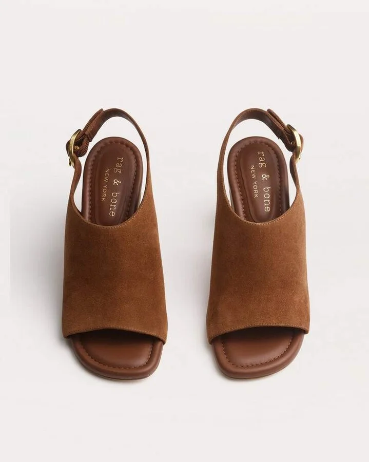 Gigi Suede Slingback Sandals - Image 5