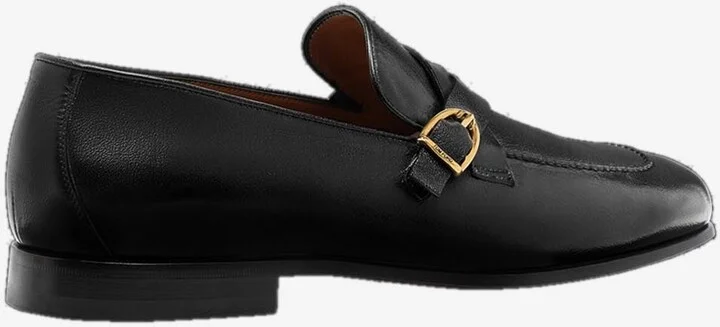 Gigi Twisted-Band Leather Loafers - Image 2