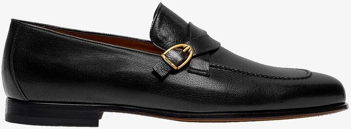 Gigi Twisted-Band Leather Loafers
