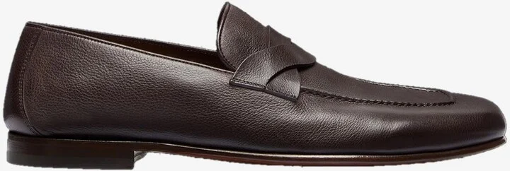 Gigi Twisted-Band Leather Loafers