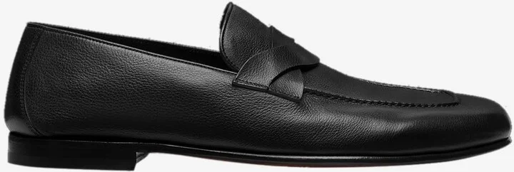 Gigi Twisted-Band Loafers in Supple Leather
