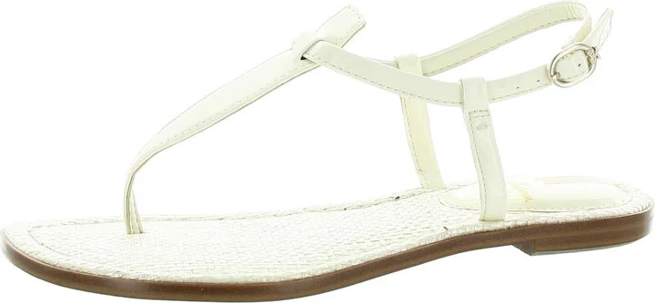 Gigi Womens Textured Thong T-Strap Sandals