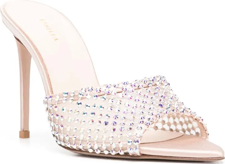 Gilda 100mm crystal-embellished sandals - Image 2