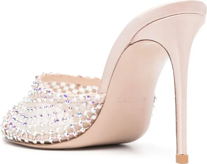 Gilda 100mm crystal-embellished sandals - Image 3