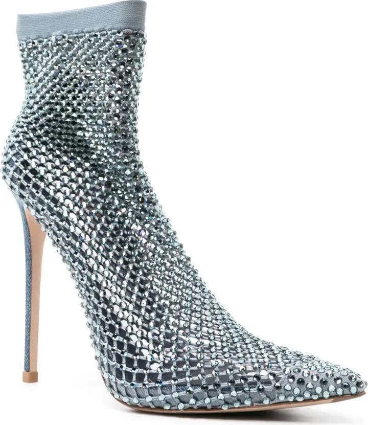 Gilda 115mm crystal-embellished boots - Image 2