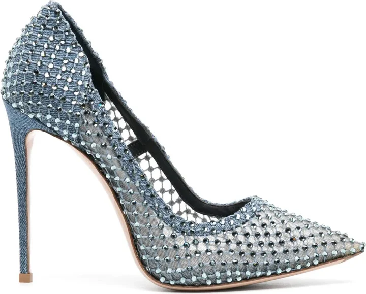 Gilda 115mm crystal-embellished pumps
