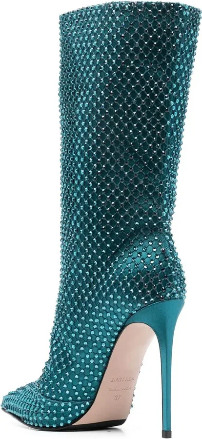 Gilda 120mm crystal-embellished boots - Image 3