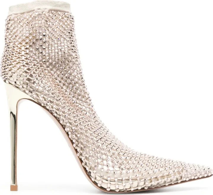 Gilda 120mm crystal-embellished boots
