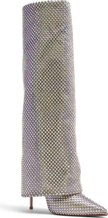 Gilda 120mm crystal-embellished knee-high boots - Image 2