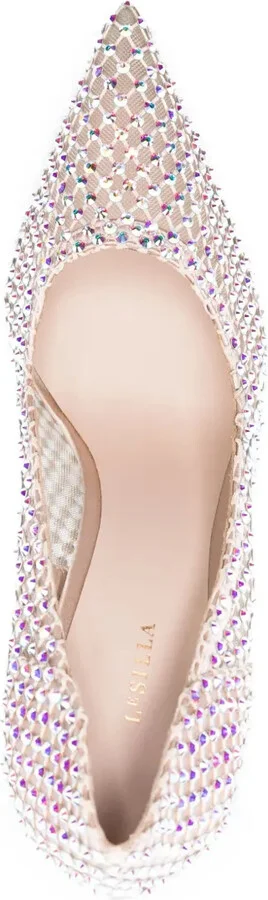Gilda 120mm rhinestone-embellished pumps - Image 4
