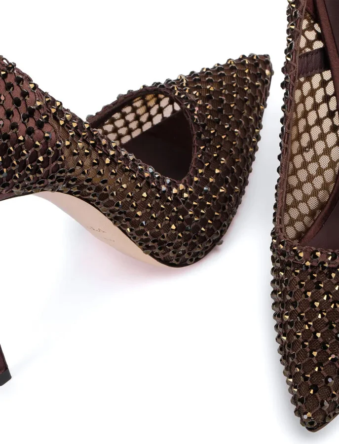 Gilda 120mm rhinestone-embellished pumps - Image 4