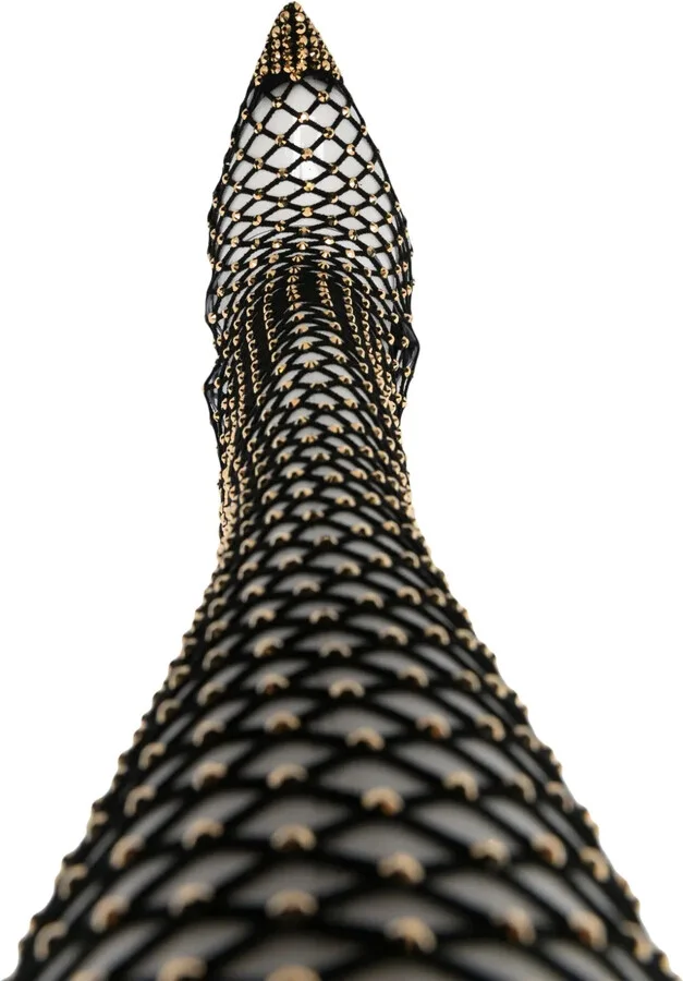 Gilda 120mm rhinestone fishnet boots - Image 4