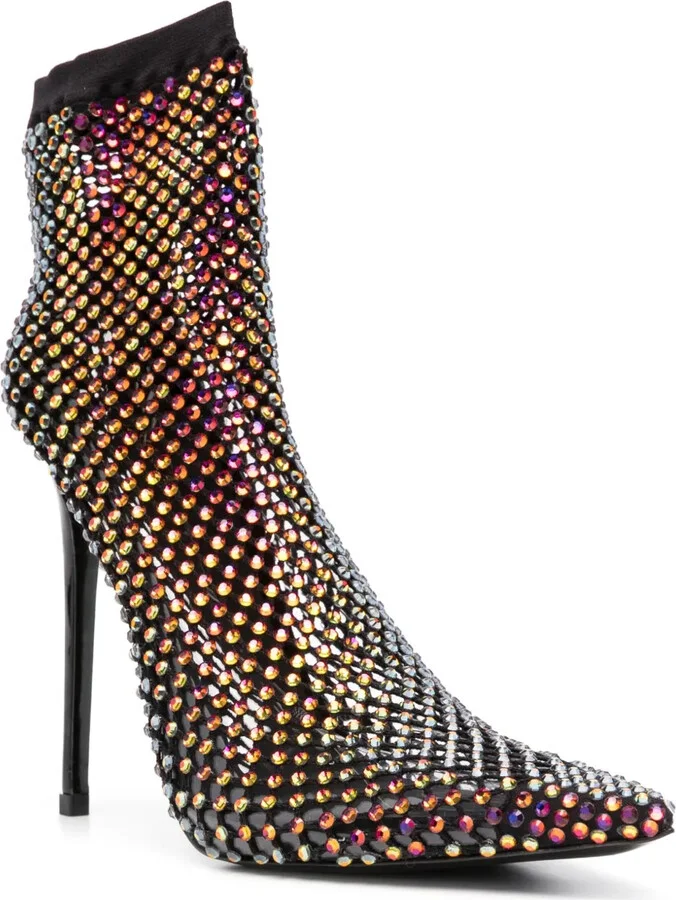 Gilda 125mm crystal-embellished boots - Image 2