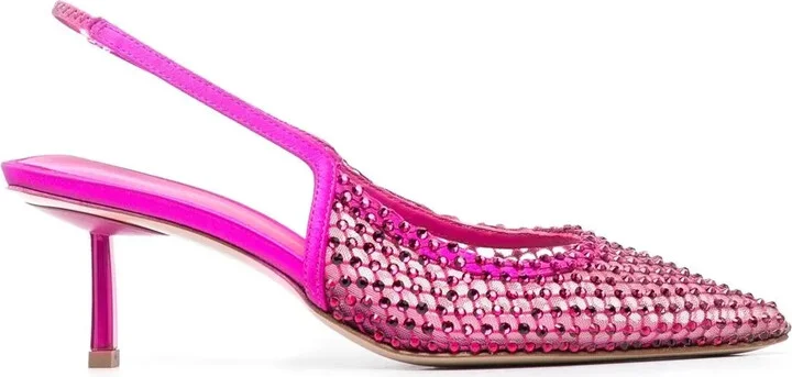 Gilda 50mm crystal-embellished pumps