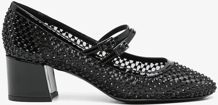Gilda 60 Crystal-Embellished Pumps