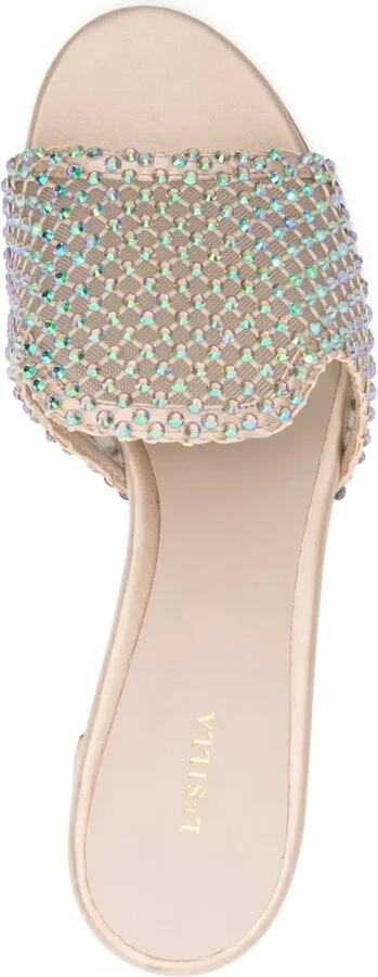 Gilda 60mm crystal-embellished mules - Image 4