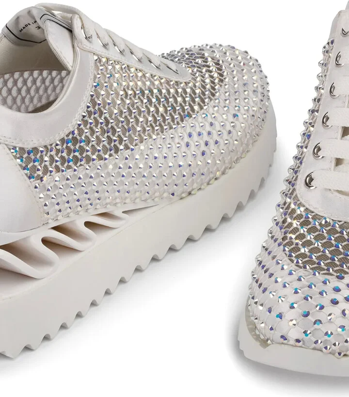 Gilda 60mm crystal-embellished sneakers - Image 4