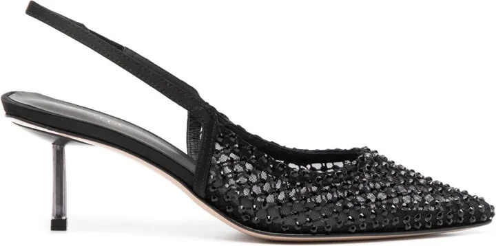 Gilda 60mm embellished slingback pumps