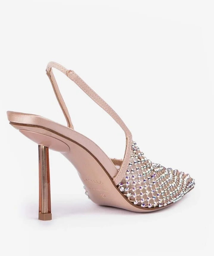 Gilda 80 Crystal-Embellished Slingback Pumps - Image 2