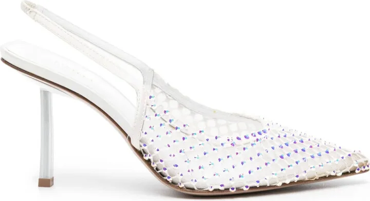 Gilda 80mm crystal-embellished pumps