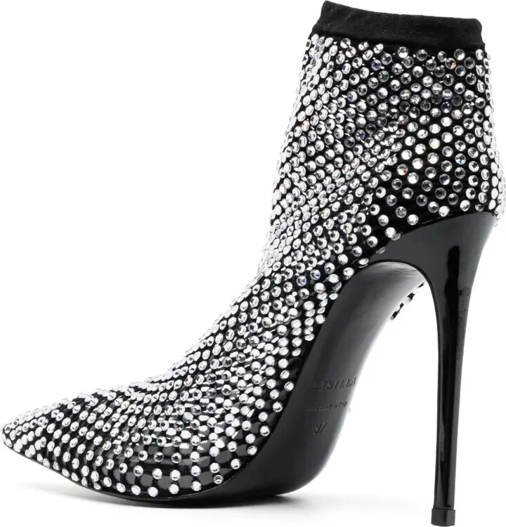 Gilda 85mm crystal-embellished boots - Image 3