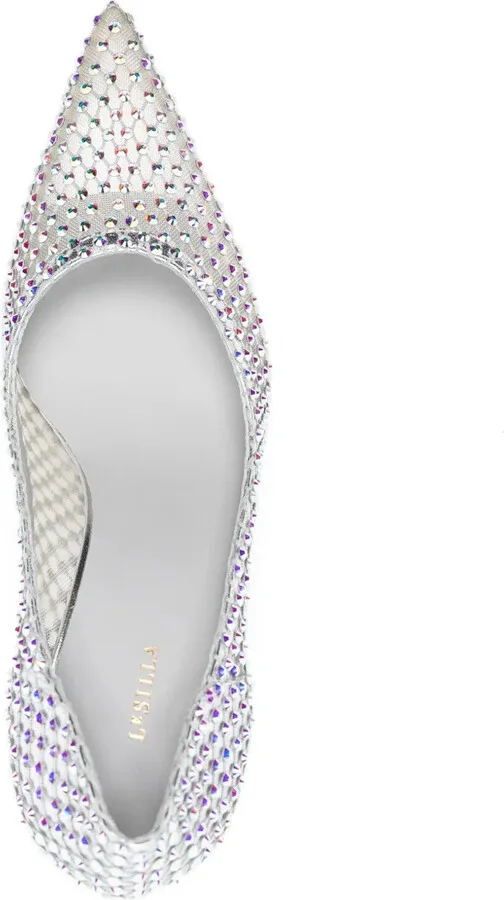 Gilda 90mm crystal-embellished pumps - Image 4