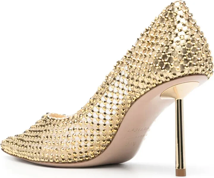 Gilda 90mm crystal-embellished pumps - Image 3