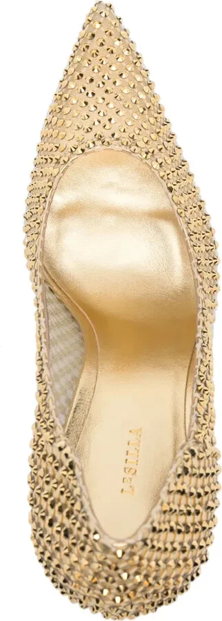 Gilda 90mm crystal-embellished pumps - Image 4