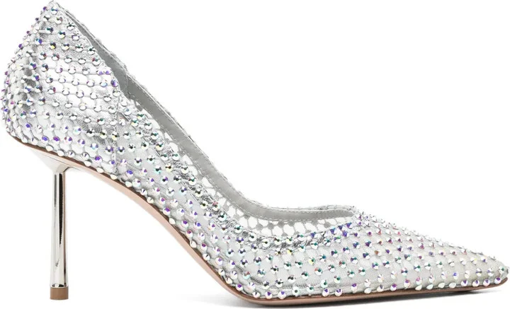 Gilda 90mm crystal-embellished pumps