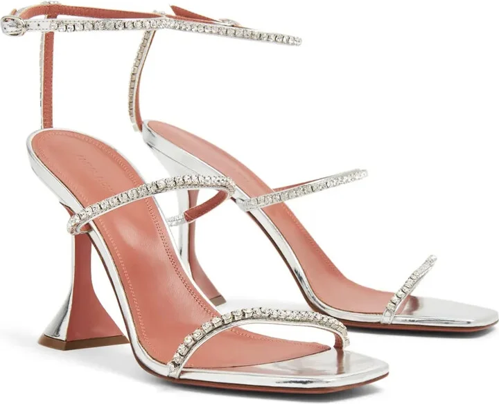 Gilda 95mm crystal-embellished sandals - Image 2