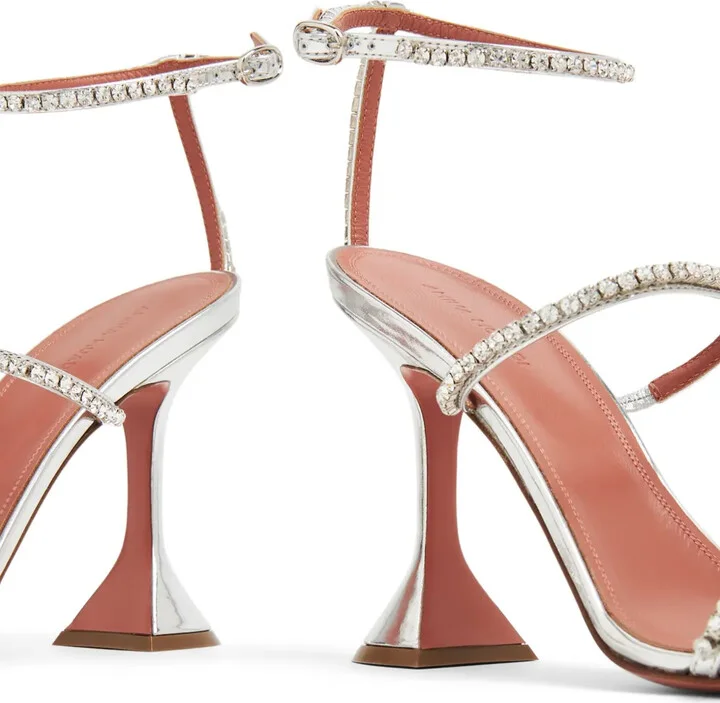 Gilda 95mm crystal-embellished sandals - Image 4