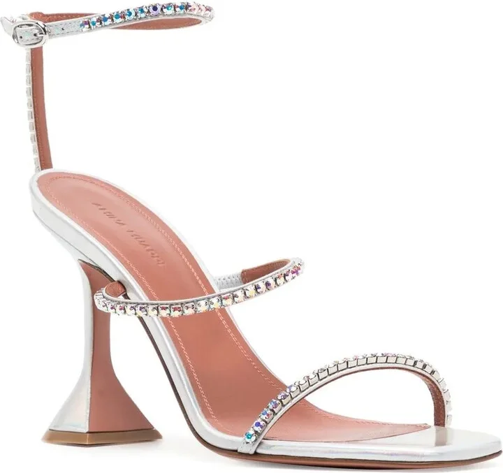 Gilda 95mm crystal-embellished sandals - Image 2