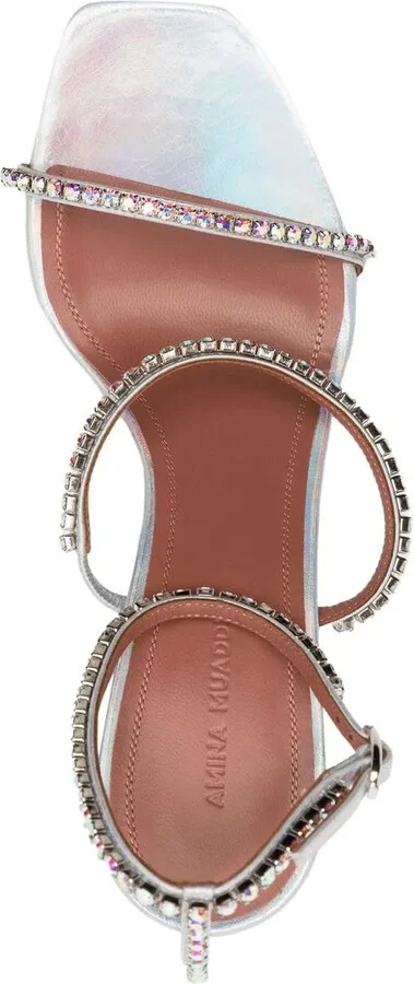 Gilda 95mm crystal-embellished sandals - Image 4