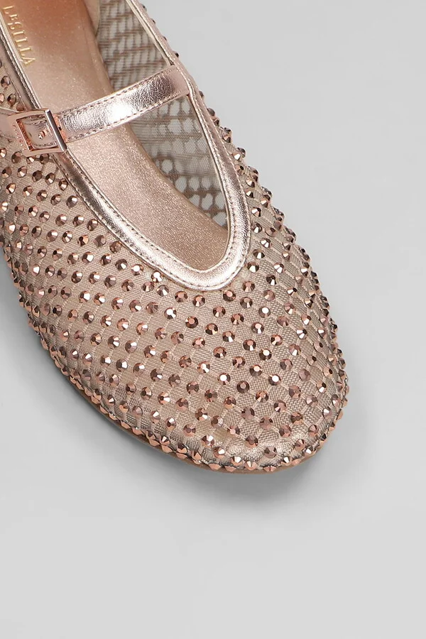 Gilda Ballet Flats In Copper Leather - Image 5