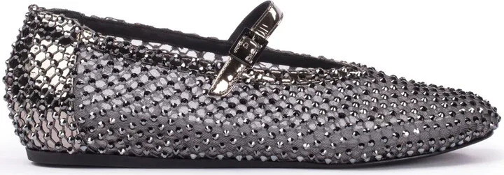 Gilda crystal-embellished ballerina shoes