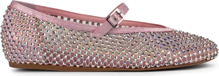 Gilda crystal-embellished ballerina shoes
