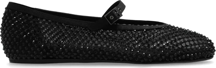 Gilda crystal-embellished ballerina shoes