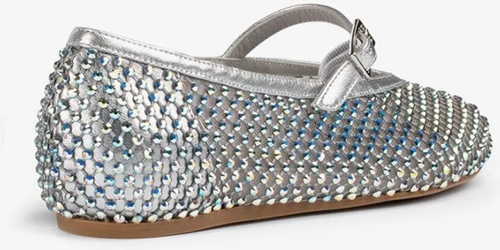 Gilda Crystal-Embellished Ballet Flats - Image 2