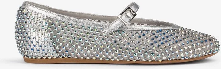 Gilda Crystal-Embellished Ballet Flats